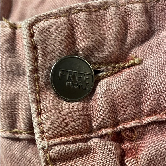 Free People Coral Skinny Jeans | Spring Boho Denim | Cuffed Hem. Tall - Picture 3 of 12